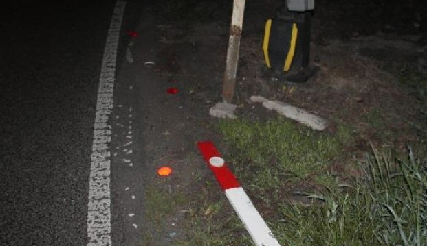 Závoru v Horní Polici přerazil kamion. Foto: Policie ČR