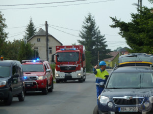 V Hrádku museli evakuovat obyvatele kvůli úniku plynu. Foto: Hasiči Hrádek nad Nisou