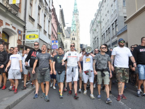 Chorvatští fanoušci mají za sebou pochod Libercem