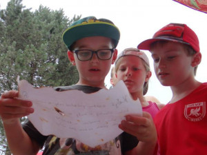 Hledání pokladu na oddílovém soustředění