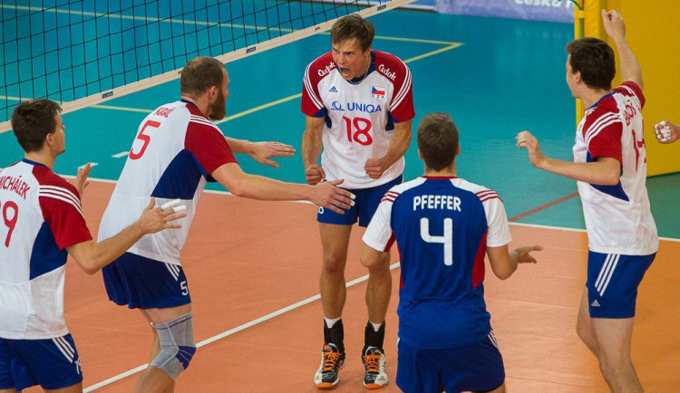 Volejbalisté v přípravě na ME zdolali vítěze Světové ligy Francii. Foto: ČVF