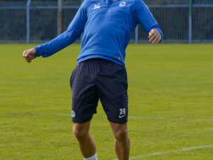 Předzápasový trénink. Foto: Ondřej Tichý