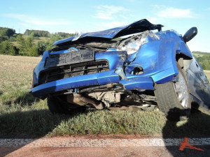 Nehoda u Tuhaně. Foto: HZS LK