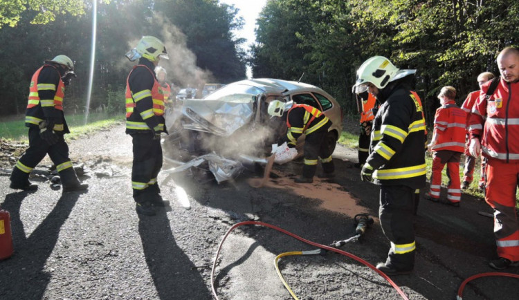 Nehoda u Frýdlantu. Foto: HZSLK