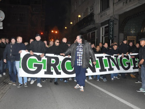 Libercem prošel pochod fanoušků Groningenu, policie musela zasahovat