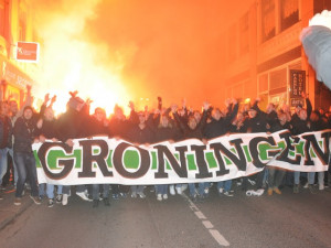 Holandské fanoušky rozdráždila vlajka Slovanu. V ulicích byl jinak klid