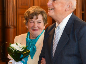 Manželé Slačíkovi z Liberce oslavili kamenné výročí svatby