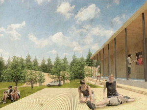 Koupaliště v Novém Městě pod Smrkem.