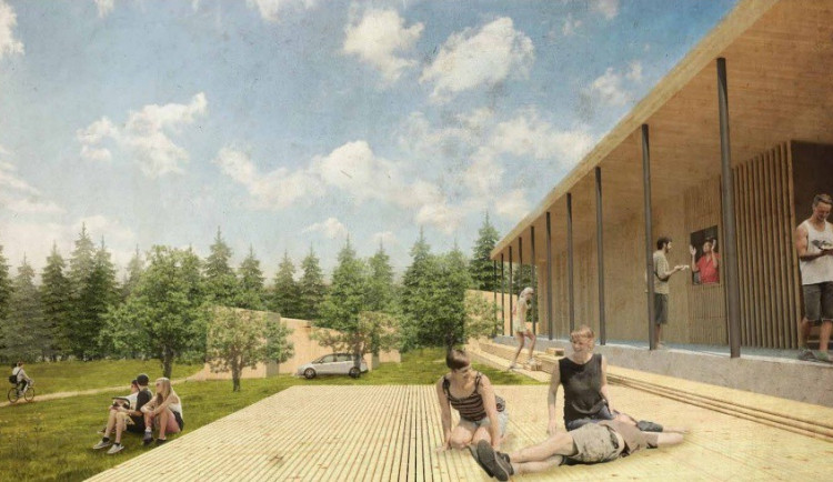 Koupaliště v Novém Městě pod Smrkem.