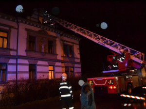 Požár ubytovny v Kociánově ulici.