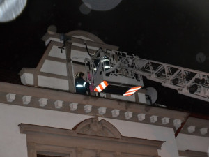 Požár ubytovny v Kociánově ulici.