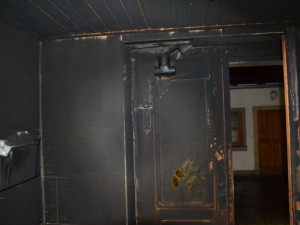 Požár ubytovny v Kociánově ulici.