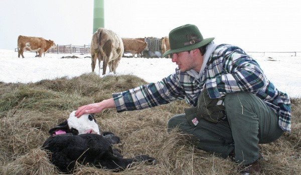 Petr Pávek na své farmě