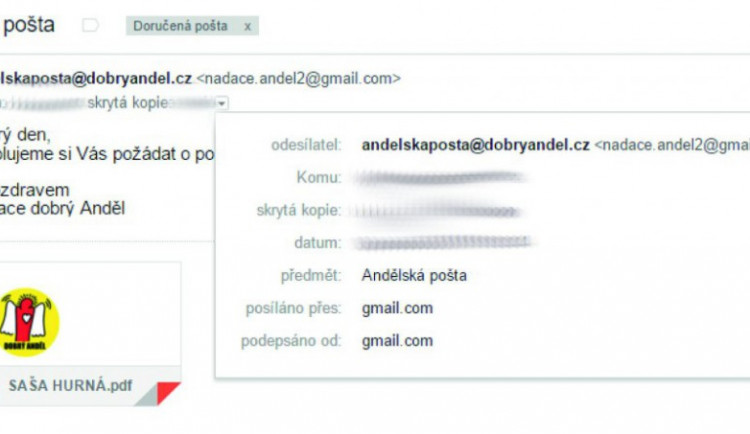 Kopie emailu