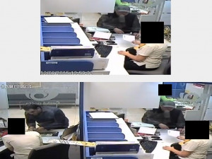 Pachatel (bez čepice) společně se svědkem události nebo svým známým (v kšiltovce)