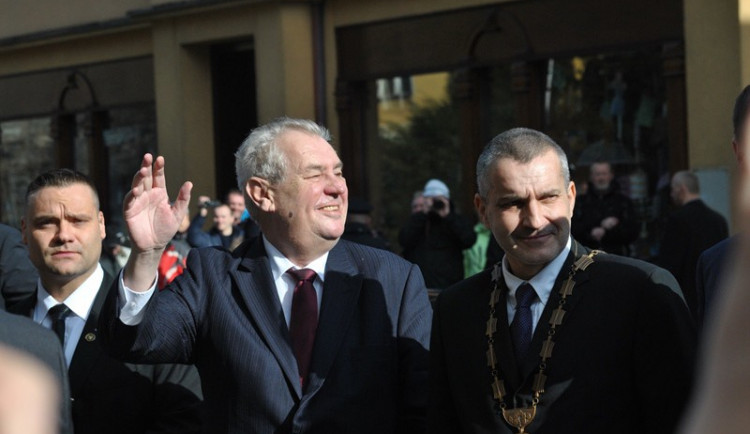 Miloš Zeman v Tanvaldu