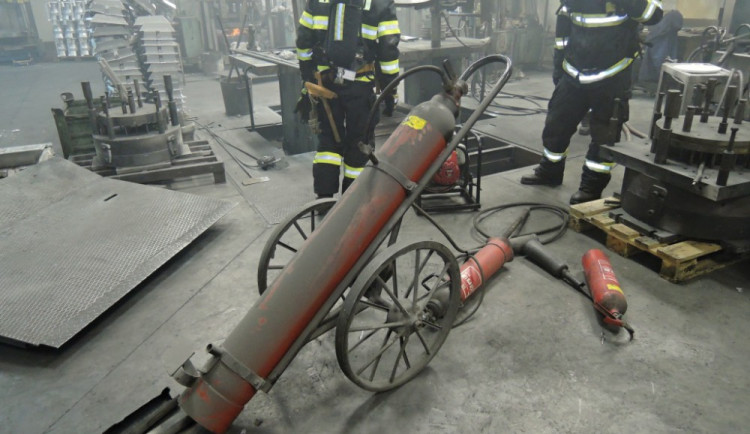  Zaměstnanci firmy zareagovali včas, požár se nestihl rozšířit