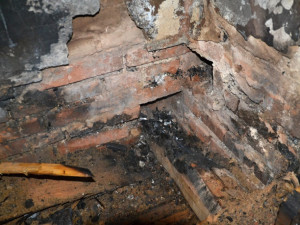 Požár ve Zdislavě.