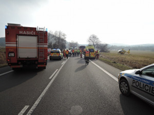 Další tragická nehoda. Při dopravní nehodě u Rynoltic zemřel člověk