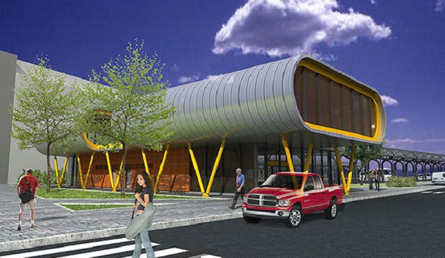 Takhle vypadal architektonický návrh na nový terminál v Liberci v roce 2008. Jak by měl terminál vypadat nyní, není zatím jasné.