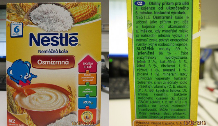 Inspekce nařídila stáhnout z regálů kaši Nestlé. Obsahuje vysoké množství nebezpečného atropinu