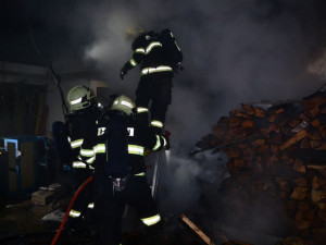 Požár přístřešku v Liberci