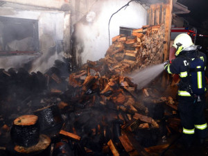 Požár přístřešku v Liberci