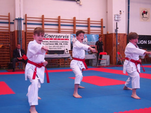 Druhý chlapecký tým Gryfu ve složení Marek Frinta, Kuba Mikule a Matyáš Kučera