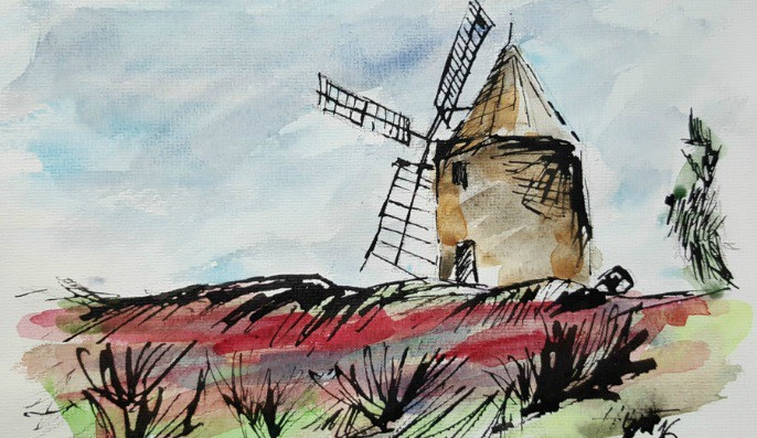 Podpořte dobrou věc koupí obrazu. Výtěžek půjde na opuštěné a nemocné psy a kočky