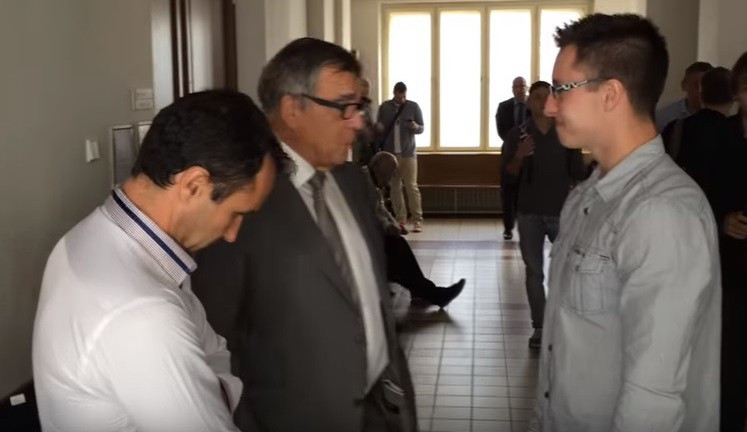 Lukáš Nečesaný u soudu