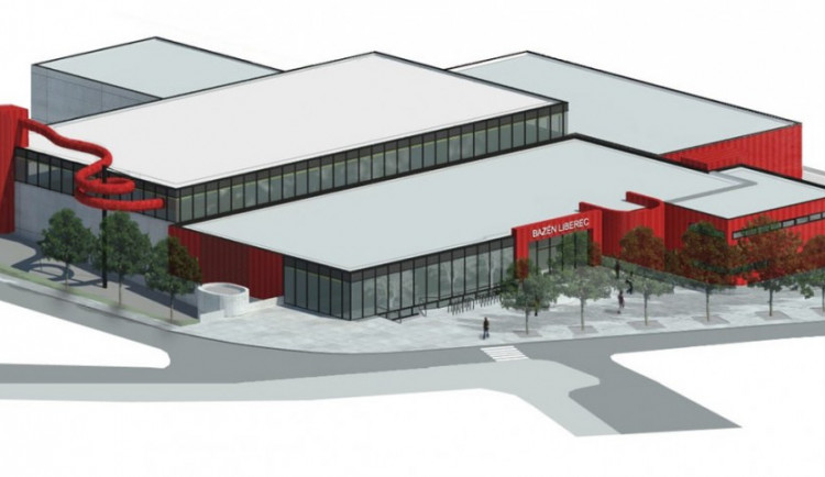 Vizualizace rekonstrukce plaveckého bazénu