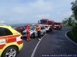 Další nehoda na Albrechtickém kopci si vyžádala čtyři zraněné osoby
