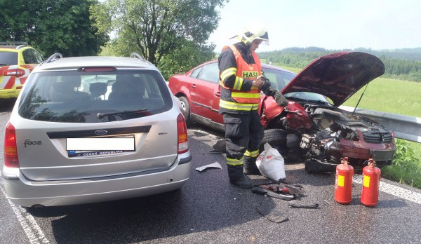 Další nehoda na Albrechtickém kopci si vyžádala čtyři zraněné osoby