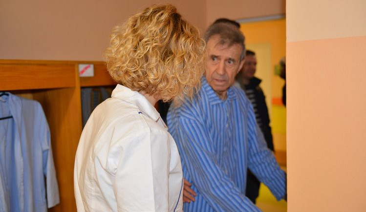 František Peterka v liberecké nemocnici (březen 2015)