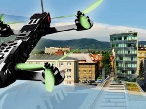 Liberecká univerzita uspořádala první závody dronů s kamerami