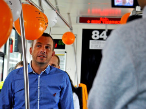 Osvětová tramvaj proti AIDS opět vyrazila do ulic Liberce