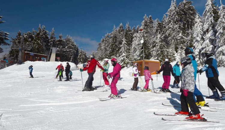 Sjezdovka na Pláních