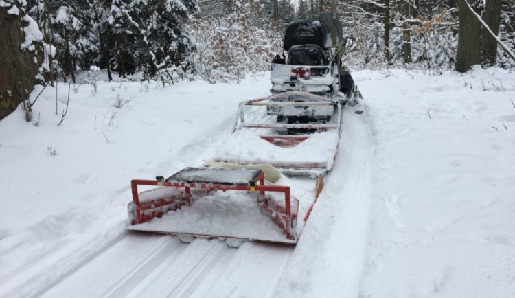 Frýdlant poprvé připravil lyžařské stopy pro běžkaře