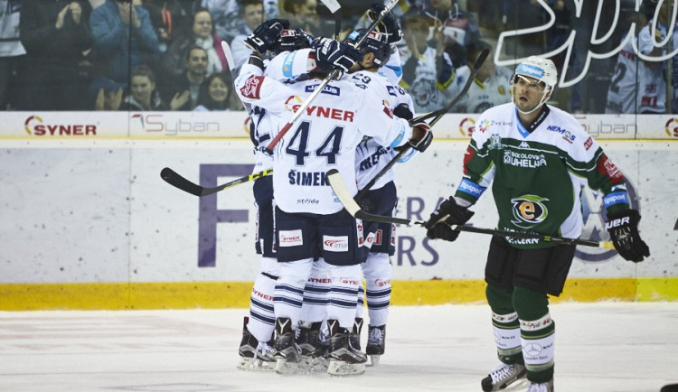 Radost libereckých hokejistů.