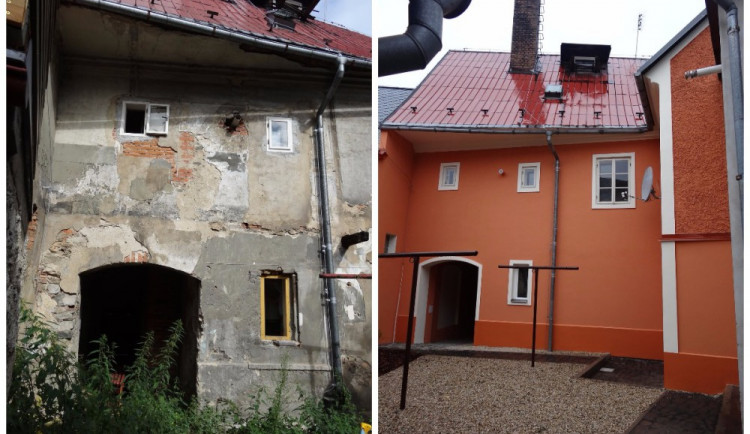 dvorek Zámecká ulice