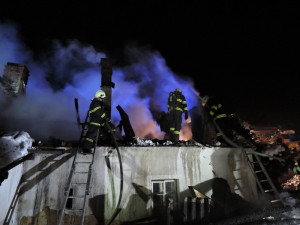 Požár v Dolní Sytové.