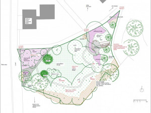 Jak by mohl vypadat nový park u krajského úřadu? Město chce zachovat původní stromy