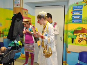 Zdravotní klauni v liberecké nemocnici.