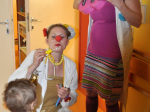 Zdravotní klauni v liberecké nemocnici.