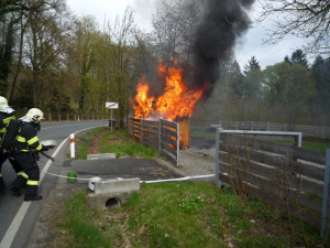 Požár u sychrovského zámku.