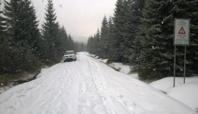 Silnice kolem Souše 18. dubna 2017