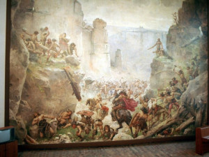 Při demolici galerie v Turnově zůstane Alšův obraz na stěně