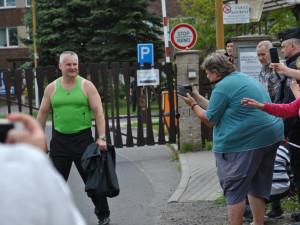 Jiří Kajínek na svobodě.