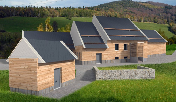 Několik let stará vizualizace úpravny vody v Bílém Potoce.