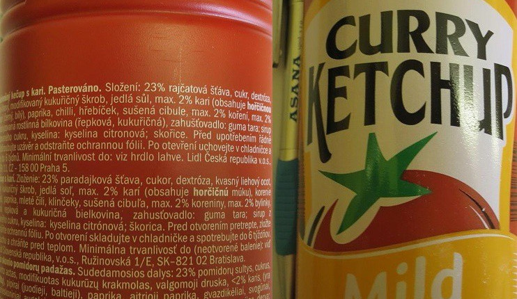 Kečup z Lidlu, který neobstál v rozboru.